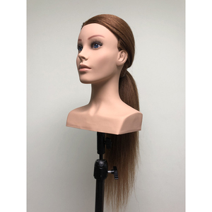 Cabeza de Maniquí de entrenamiento facial de Europa a precio al por mayor con hombro para peluquería - Product Image 6