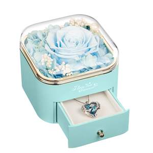 Everlasting Enchanted <span class=keywords><strong>eternity</strong></span> Infinity Forever preserved Rose Flower Joyero <span class=keywords><strong>precio</strong></span> solo Rosa preservada en caja de acrílico - Product Image 3