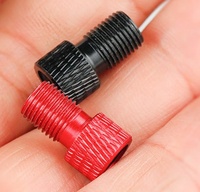 Outil de gonflage de roue de vélo OEM avec adaptateur de valve à air en cuivre, accessoires de pompe, conversion de vélo, bouchon de valve à air en alliage de vélo