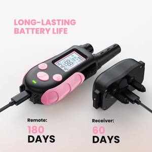 أحدث طوق تدريب الكلاب مع ضوء ليلي LED ووظيفة التسجيل، طوق إلكتروني للتحكم عن بعد لتدريب الكلاب - Product Image 2