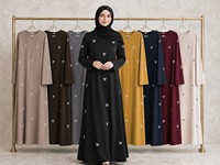 Abaya en tissu polyester et élasthanne YSYL, vêtement islamique modeste à nœud imprimé 3D, couleur et motif ODM/OEM pour la prière quotidienne