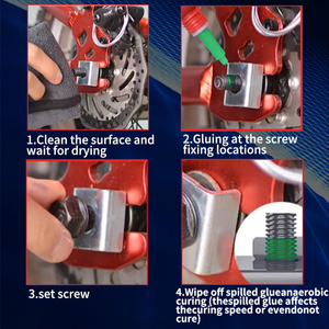 Wanjian 10ml 50ml 250ml trung bình cường độ cao độ nhớt thấp màu xanh lá cây chất lỏng thâm nhập cấp threadlocker - Product Image 5