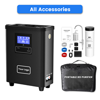 Système de purification d'eau électrique portable par osmose inverse, filtre pour éliminer les virus, le fluorure, les bactéries, les microplastiques et les métaux lourds