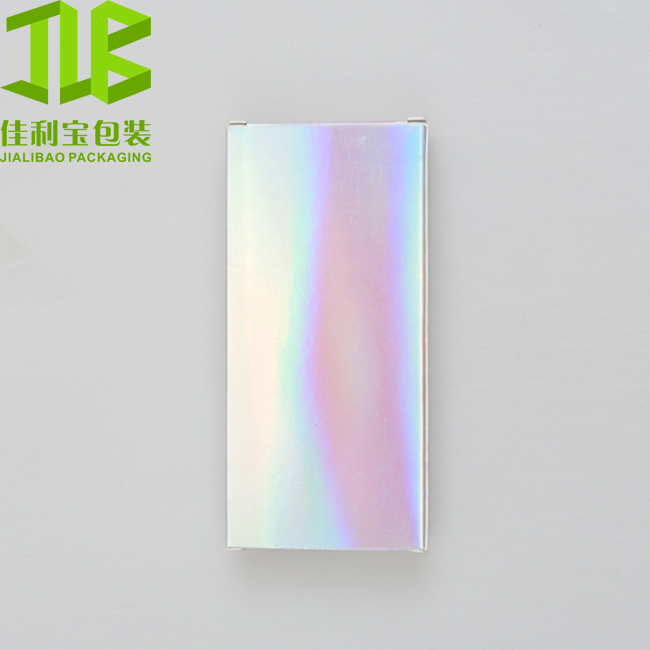 Holographic Custom Printed Recycled Cardboard Paper Box for Cosmetic Gift Packaging Foldable Kraft Carton Storage Pack