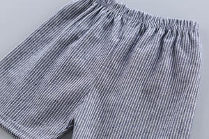 ชุดกางเกงขาสั้นสีเหลืองและสีเทาสำหรับเด็กผู้ชายและเด็กผู้หญิง  ชุดนอนลายการ์ตูนน่ารักสำหรับเด็ก - Product Image 3