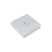 Boîte à bijoux personnalisée en papier magnétique en forme de petit livre estampage en or Boîtes à bijoux emballage collier
