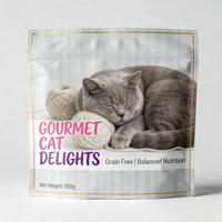 Sachet Doypack Personnalisé pour Aliments Animaux, Emballage Écologique en Aluminium de Qualité Alimentaire pour Nourriture pour Animaux et Chewing-gum