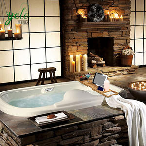 Раскладной и регулируемый бамбуковый поднос для ванны и ванной с зеркальным держателем для книги - Product Image 6