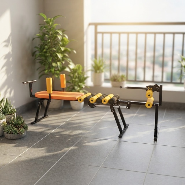 Stainless Steel Lumbar Spine Stretching Traction Device Home-use Inverted Machine Neck Elevation Training Bed Correction