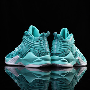 High Top Breathable Mesh Non Slip Cushioning Ankle Support Men Women Training <strong>Outdoor</strong> Court <strong>Basketball</strong> <strong>Shoes</strong> Sneakers - Product Image 6