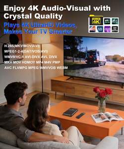 Lecteur multimédia numérique 4K ACEMAX avec boîtier métallique, SSD/HDD 2,5 pouces intégré, USB 3.0, Type-C, Micro SD, boucle automatique, sans Wi-<span class=keywords><strong>Fi</strong></span> requis - Product Image 3