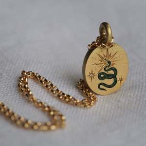 Colliers pour femmes, vente en gros, pendentif totem peint à la main, coquille de serpent, <span class=keywords><strong>scorpion</strong></span>, inférieur, plaqué PVD, collier en or 18K - Product Image 6