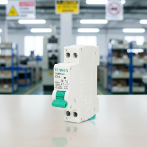 Interruptor Automático TENGEN TGB1N-63 16A/20A/32A 1P+N C6A 10A/40A/50A/63A Retardante PC/PA6 1PN DPN MCB - Product Image 3