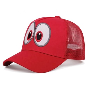 New Phong Cách Đôi Mắt Lớn Lưới Cap Thời Trang Snapback <span class=keywords><strong>Hat</strong></span> 5-Bảng Điều Chỉnh Bông Biểu Tượng Tùy Chỉnh 3D Thêu Trucker <span class=keywords><strong>Hat</strong></span> - Product Image 3