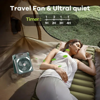 Ventilateur solaire de camping extérieur avec lumière LED, panneau solaire, batterie rechargeable, ventilateur solaire portable pour pique-nique, barbecue, voyage