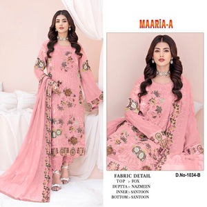 Costume pakistanais en faux georgette pour femmes, très demandé pour les occasions de mariage et de fête, provenant d'un fournisseur indien - Product Image 3