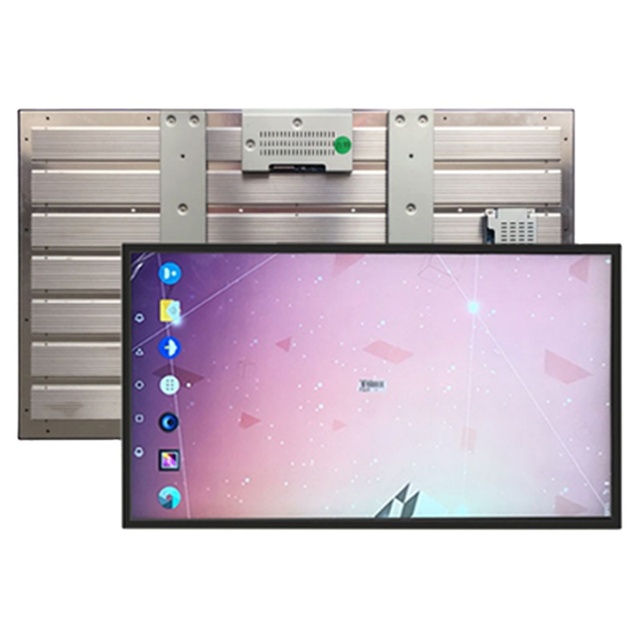 65 Inch 4K 1500 Nits IPS LED Semi-Outdoor LCD Monitor with DP Interface and Built-in Speaker for Shop Windows Display
