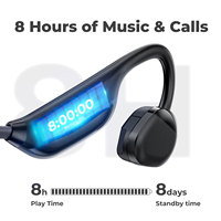 Headset Olahraga Miniso X60 Konduksi Tulang Nirkabel 5.4 Daya Tahan Super Panjang Peredam Kebisingan ENC Earphone Olahraga HD