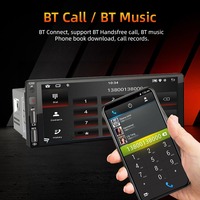 Estéreo para Auto de Un Solo DIN, CarPlay Inalámbrico, Android Auto, USB, Compatible con MP3/WAV/FLAC, 1 Año de Garantía, Ajuste Universal