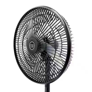 Large 16 Inch Solar Rechargeable Fan Long Lasting Strong Airflow <b>Desktop</b> <b>Standing</b> Dual Use Fan For Outdoor Camping - Product Image 4