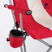 Fauteuil pliant d'extérieur confortable et simple, style populaire 2026, pour la pêche et le camping, avec sac isotherme