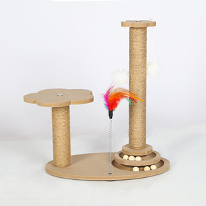 Krabpaal Klimrek met duurzaam spindelsysteem, kraboppervlak van hennep met krasbestendige achterkant, speeltje voor katten - Product Image 5