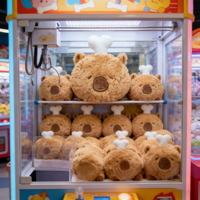 En gros, Peluches Capybara douces de 8 pouces, jouets en peluche pour enfants, style dessin animé et anime, pour machines à griffes