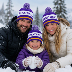 Oem Design Acrylic Jacquard Unisex Winter <strong>Bobble</strong> <strong>Hat</strong> Toque Knitted Pom Pom Beanies With Custom Logo - Product Image 3