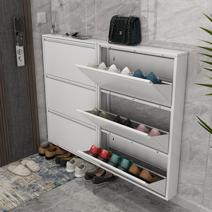 Mạnh Mẽ Và Bền Mỏng Treo Tường Giày Lưu Trữ Tủ Tối Giản Kim Loại Và Sắt Giày Giá Cho Nhà Nhập Sử Dụng Thiết Kế Hiện Đại - Product Image 2