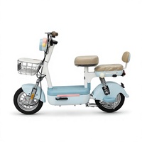 Moped électrique rétro certifié EEC, 450W, 2 places, vélo électrique de ville, scooter électrique pour adultes