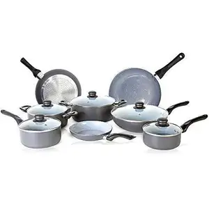 Fashion aluminum nonstick cooking pot cookware set