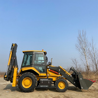 Mini-chargeuses rétro-excavatrices les plus petites, moteur diesel EPA, transmission automatique à 4 roues motrices, avec pompe hydraulique