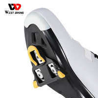 WEST BIKING Nouveau jeu de taquets de pédale Spd Plat 6 degrés pour système Spd Pièces de taquet de pédale de route Taquet de pédale autobloquant