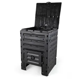 Garden Composter Bin Recycled Plastic 135 Gallons 500 Liter Large Compost Bin Fast Creation of Fertile Soil