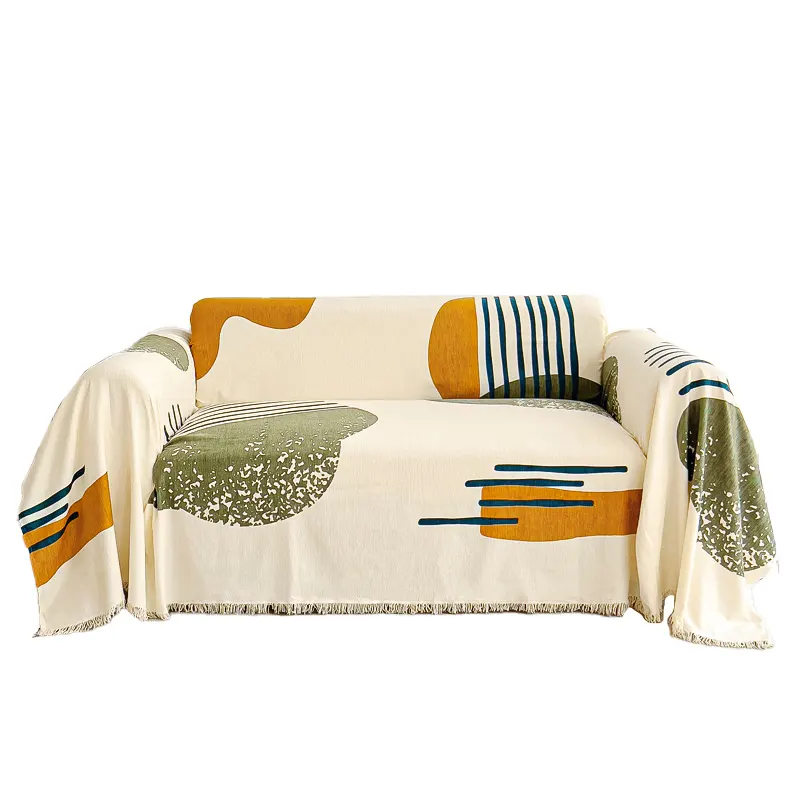 New Design wholesale Printed Chenille Sofa Cover Sectional Couch Slipcover