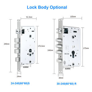 スマート生体認証指紋アルミ合金ドアロック付きWiFi RFIDカードTTlockアプリ & クラウドホームセキュリティ木/金属ドア - Product Image 6