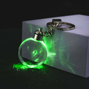 Llavero decorativo con colgante para bolso, figura de juego de Anime de impacto, Mini llavero de cristal colorido 3D - Product Image 5