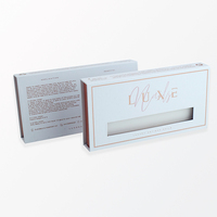 Boîte d'emballage magnétique de luxe personnalisée pour faux ongles avec insert en papier