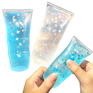 Juguete Antiestrés de TPR Transparente con Forma de Tubo de Pasta Dental y Relleno de Vaselina, Juguete Sensorial para Aliviar el Estrés - Product Image 1