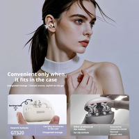 Écouteurs Open Ear à Clipser, Oreillettes Bluetooth BT6.0, Audio Spatial, Réduction de Bruit ENC, Écouteurs Sans Fil avec Affichage LED
