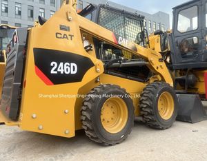 कम कीमत का उपयोग कैटरपिलर 246 छोटे व्हील लोडर 2 टन मशीनरी निर्माण उपकरण बिल्ली 246b 246d लोडर कम घंटे - Product Image 5