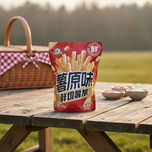 Frites de pommes de terre biologiques au prix le plus avantageux, fournisseur en gros de frites croustillantes et salées, frites de pommes de terre avec emballage personnalisé - Product Image 3