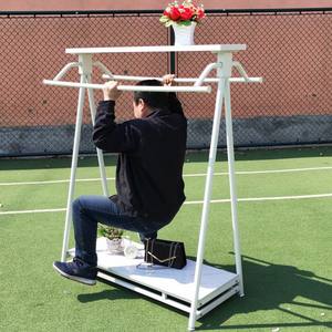 Porte-vêtements double rangée de style rétro, à suspendre sur le côté, sur pied, pour l'affichage et le rangement des vêtements pour hommes, femmes et enfants en magasin - Product Image 4