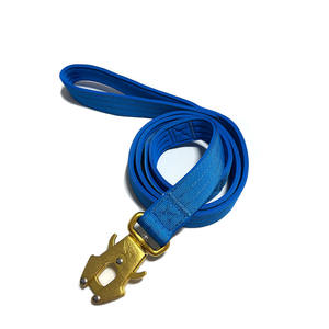 Conjunto de Correa y collar de perro con hebilla de Metal grabado dorado resistente táctico de nailon bordado de lujo - Product Image 3