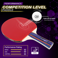 Loki Professionnel Ping Pong Paddle Fabrication Durable Contrôle Stable Raquette De Tennis De Table Batte Pour L'entraînement