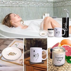 Regalos de Compromiso para Ella, Regalos de Boda con Vasos de Acero Inoxidable, Velas Aromáticas para la Novia, Set de Regalo para Despedida de Soltera - Product Image 5