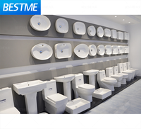 Lavabo en céramique monotrou moderne Lavabo à la main Plateau à savon sanitaire Petit lavabo suspendu pour salle de bain suspendue au mur Lavabos pour hôtels à un prix