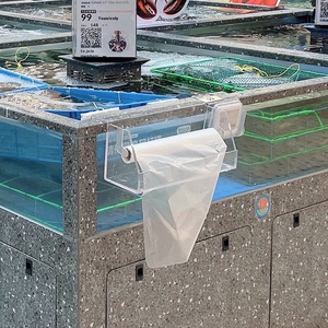 Pangdonglai <b>Transparent</b> Acrylic Roll <b>Bag</b> Holder Same Style Box Plastic Seafood Aquatic Products Zipper Woven Rice Storage - Product Image 3