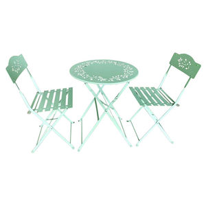 Juego de bistró italiano, Metal plegable de mesa de comedor, sillas, Patio <span class=keywords><strong>Popular</strong></span> exterior, cafeterías, hoteles, patios traseros, muebles para sala de estar - Product Image 5