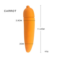 Vibrateur Masseur à Piles Mini Baguette Vibrante AV, Godemiché Vibrant en Forme d'Aubergine, Jouet Sexuel Fruits et Légumes, Vibrateur pour Masturbation Féminine